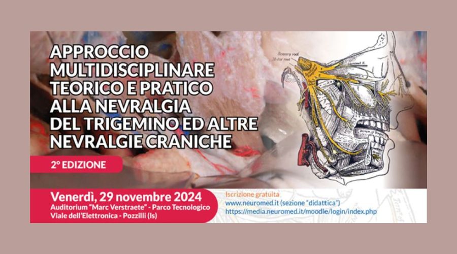 Clicca per accedere all'articolo Evento ECM - "Approccio Multidisciplinare Teorico e Pratico alla Nevralgia del Trigemino ed altre Nevralgie Craniche: Aggiornamento"