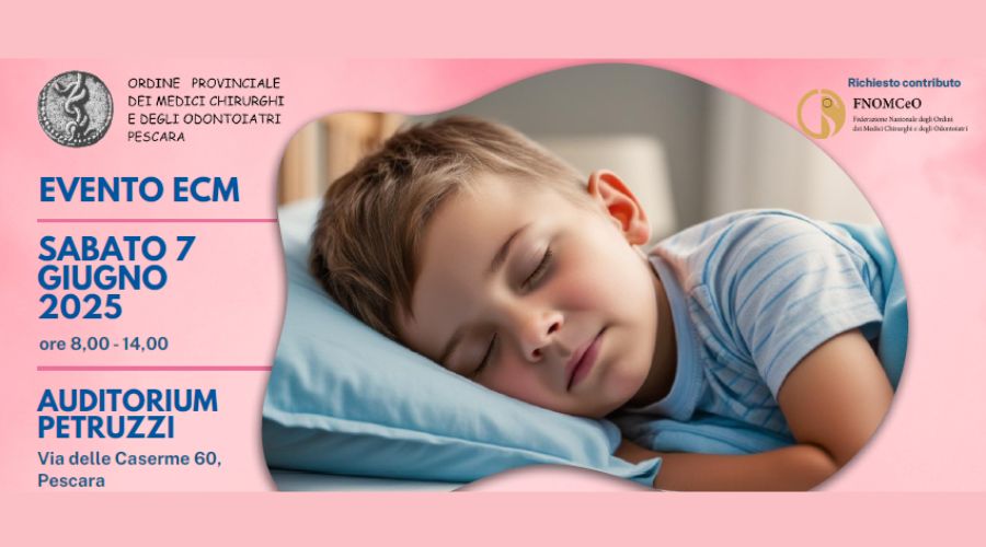 Clicca per accedere all'articolo Evento ecm "Cura delle apnee nei bambini come prevenzione terziaria dei rischi e dei costi per la salute della società futura" 